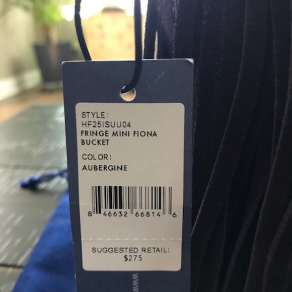 NWT Rebecca Minkoff Suede Fiona Mini Bucket Bag - Picture 9 of 13